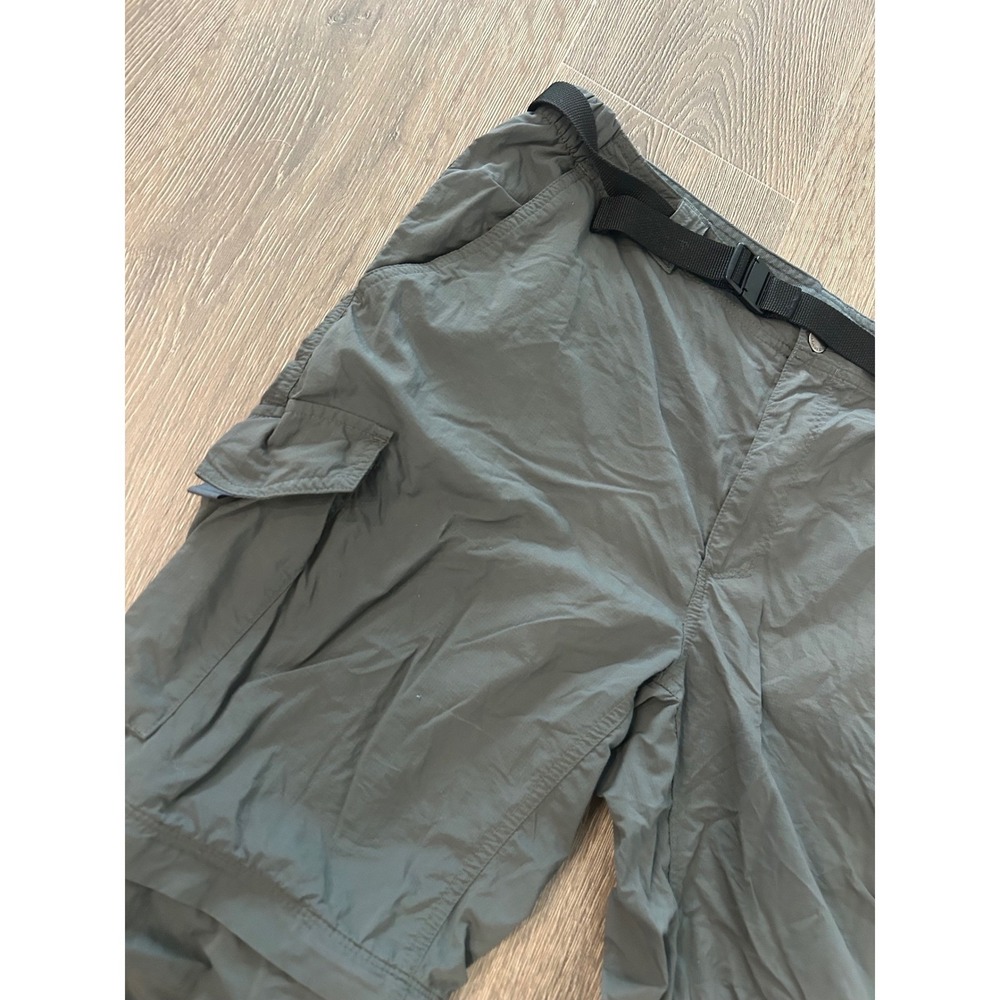 Columbia Silver Ridge Convertible Cargo Pants Mens 38x30 Green Hiking Trail Zip - Picture 3 of 12